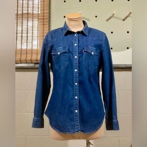 Levi's Indigo Button-Down Shirt